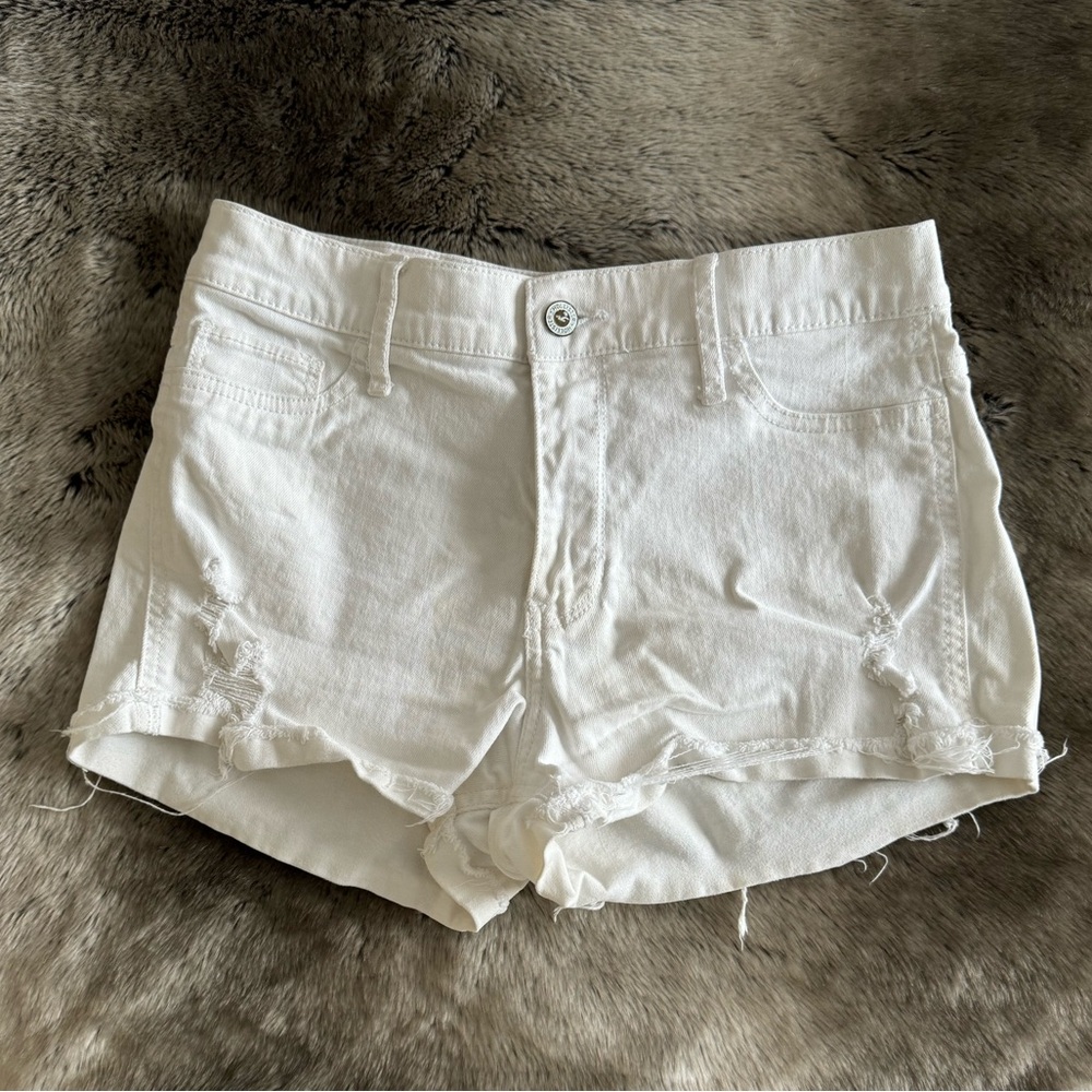 White Jean Hollister Shorts